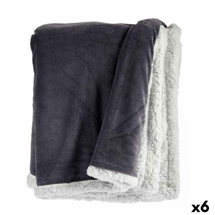 Couverture Gift Decor Blanc Gris 130 x 1 x 170 cm (6 Unités)