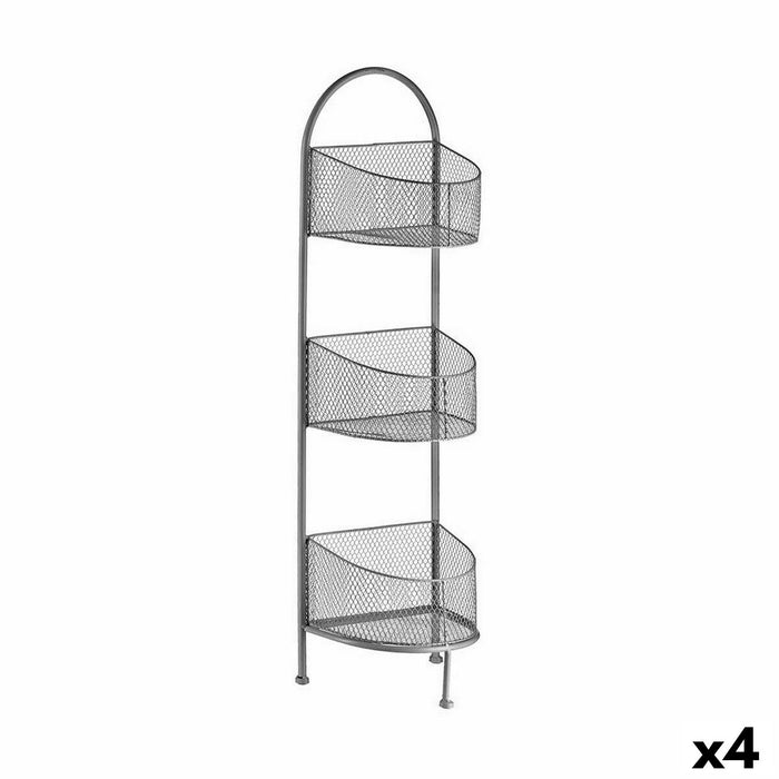 Estantería Gift Decor Plateado Plata Metal 21,2 x 97 x 28,5 cm (4 Unidades)