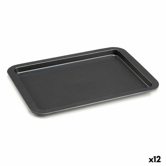 Baking tray Kinvara Grey Metal 48 x 3 x 33,5 cm (12 Units)