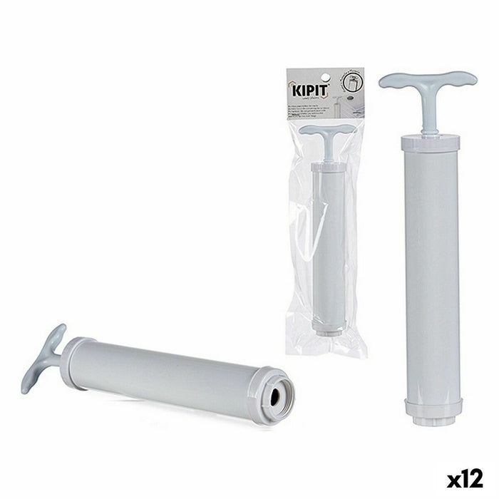 Pompa manuale per sottovuoto Kipit 58099 Bianco Plastica 9 x 30 x 4 cm (12 Unità)