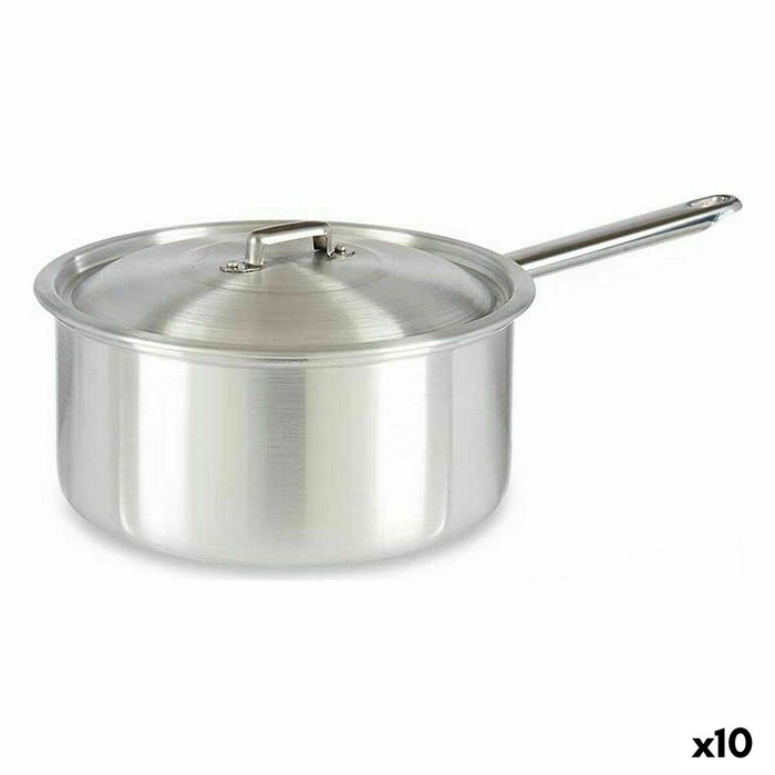 Cazo con Tapa Kinvara 100022 Plateado Aluminio 4 L 24,5 x 12 x 41 cm (10 Unidades)