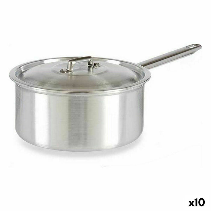 Cazo con Tapa Kinvara 100021 Plateado Aluminio 3 L 22 x 12 x 38 cm (10 Unidades)