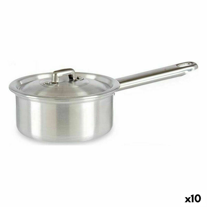 Cazo con Tapa Kinvara 100017 Plateado Aluminio Ø 12 cm 600 ml (10 Unidades)
