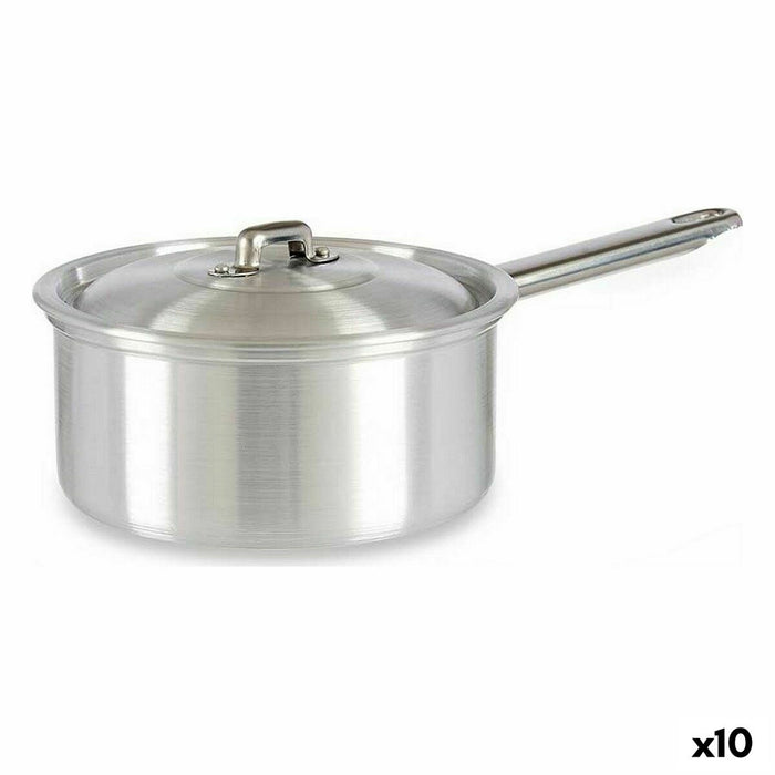 Cazo con Tapa Kinvara 100019 Plateado Aluminio Ø 16 cm 1,5 L (10 Unidades)