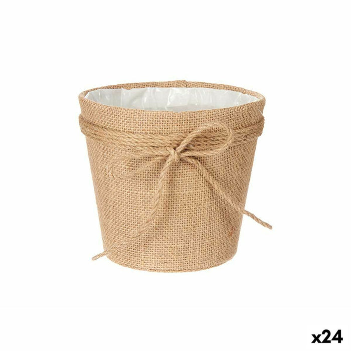 Macetero Ibergarden 86450 Marrón Tela Lazo 16 x 15 x 16 cm (24 Unidades)