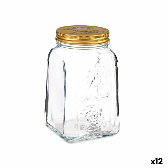 Vaso Pasabahce Homemade Trasparente Dorato 1 L (12 Unità)