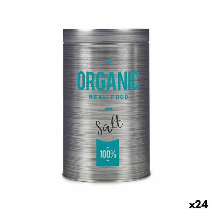 Salière Kinvara Organic Gris Fer blanc 10,4 x 18,2 x 10,4 cm Sel (24 Unités)