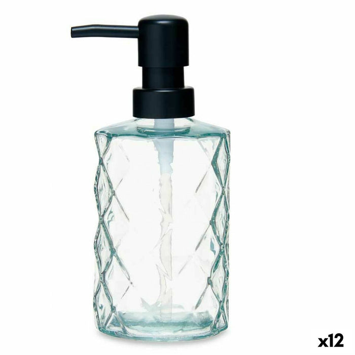 Dispenser di Sapone Berilo CN-B5463VB-1-367 Trasparente Cristallo Plastica Diamante 410 ml 9 x 18 x 7 cm (12 Unità)