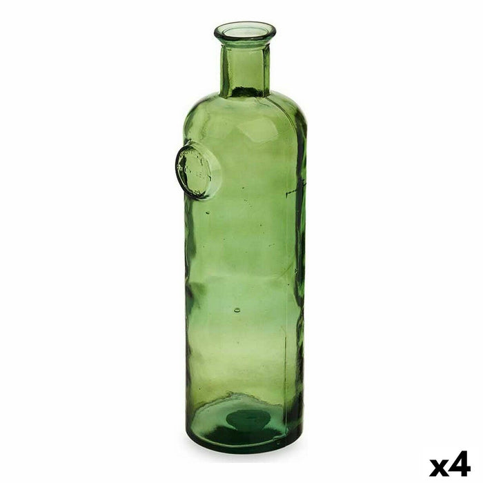 Botella decorativa Gift Decor Stamp Verde 14 x 44 x 13 cm Decoración (4 Unidades)