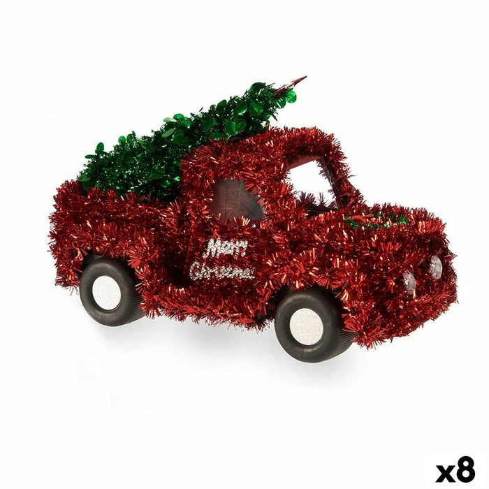 Adorno Navideño Krist+ Rojo Verde Camioneta 15 x 18 x 27 cm Espumillón (8 Unidades)