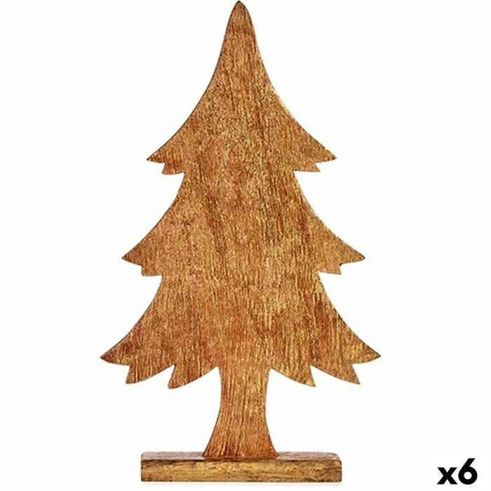 Decorative Figure Krist+ Golden Christmas Tree 5,1 x 49,5 x 25,5 cm (6 Units)