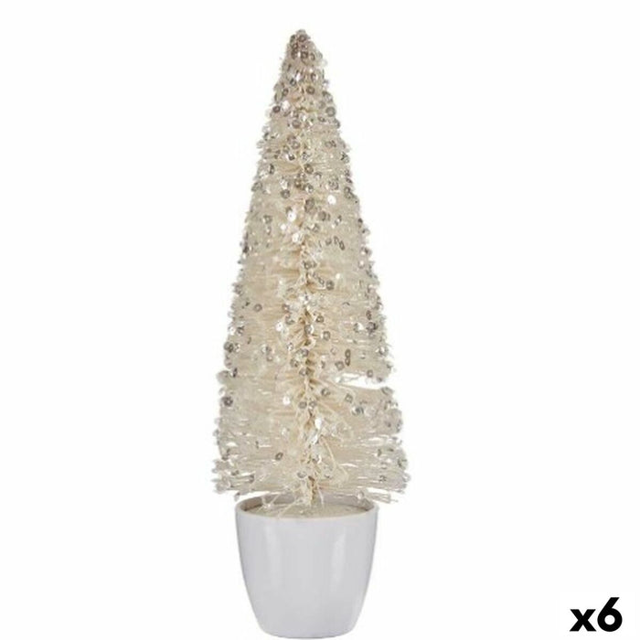 Christmas Tree Krist+ White Plastic Christmas Tree 10 x 33 x 10 cm (6 Units)