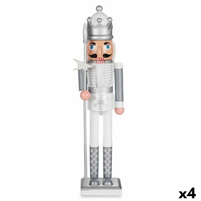 Nutcracker Krist+ White Silver Plastic 13,2 x 59,5 x 11,5 cm Nutcracker (4 Units)