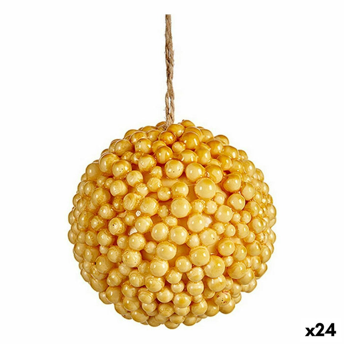 Bola de Navidad Krist+ Amarillo Plástico (24 Unidades)