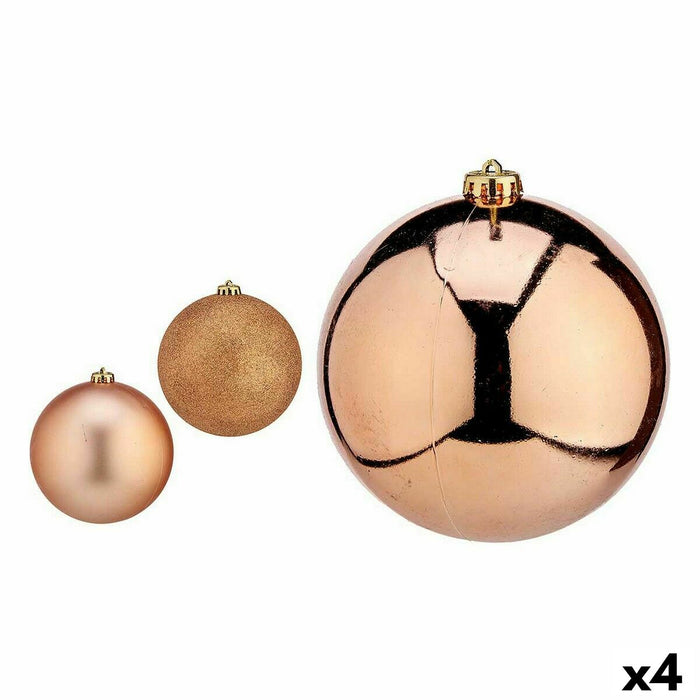 Set de Bolas de Navidad Krist+ Cobre Plástico (4 Unidades)