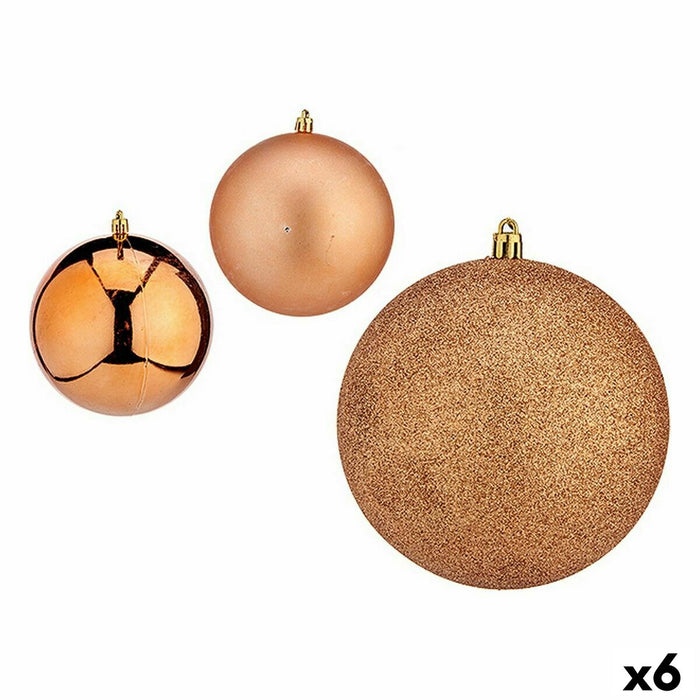 Set de Bolas de Navidad Krist+ Cobre Plástico (6 Unidades)
