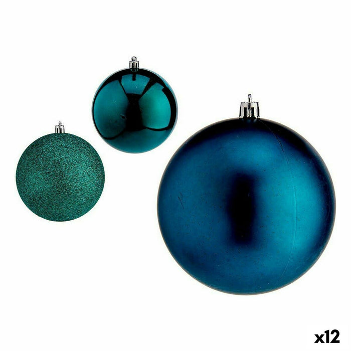 Set de Bolas de Navidad Krist+ Azul Plástico (12 Unidades)
