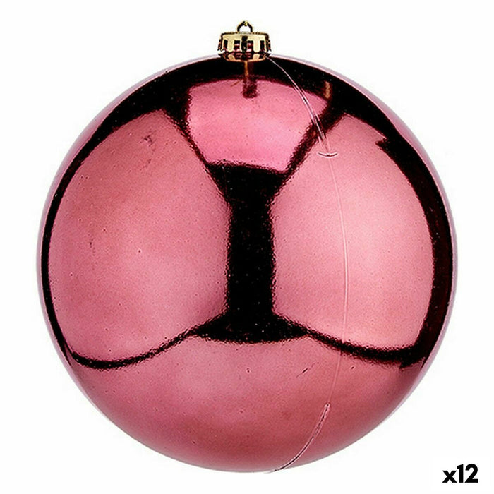 Bola de Navidad Krist+ Rosa Plástico (12 Unidades)