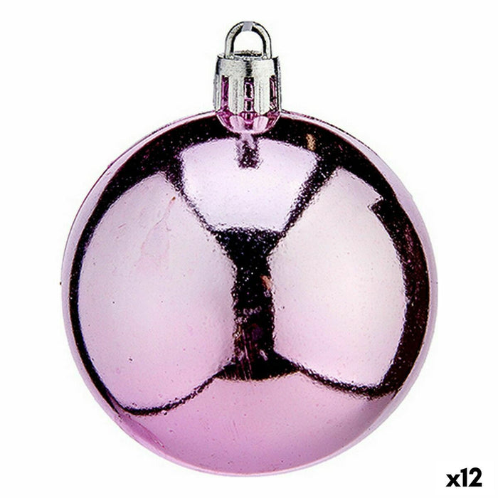 Set de Bolas de Navidad Krist+ Rosa Plástico (12 Unidades)