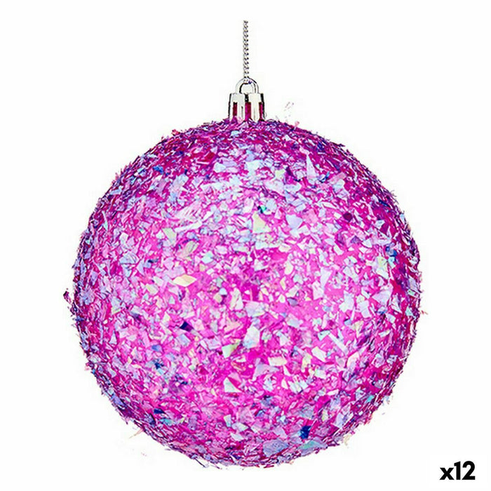 Set de Bolas de Navidad Krist+ Morado (12 Unidades)
