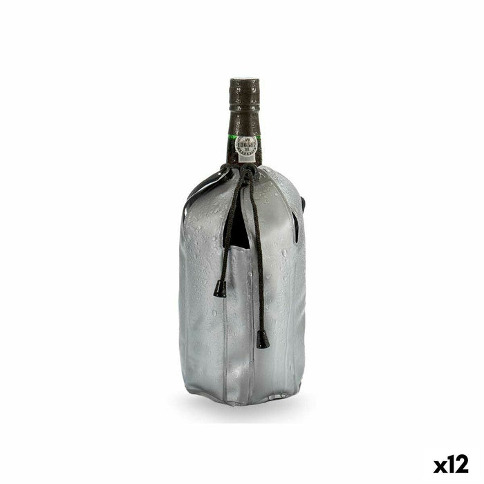 Bottle Cooler Kinvara Grey PVC Plastic 12 x 12 x 21,5 cm 20 x 3 x 10 cm 9 x 21 x 4,5 cm 21 x 3,5 x 9 cm (12 Units)