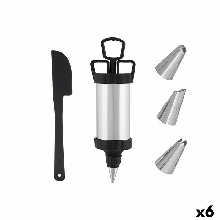 Poche à douille pour pâtisserie Kinvara Noir Argenté Argent Lot (6 Unités)
