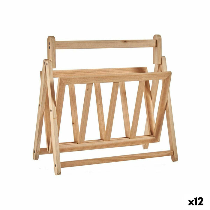 Revistero Kipit XJL146062 Marrón Madera 30 x 37,5 x 36,5 cm (12 Unidades)