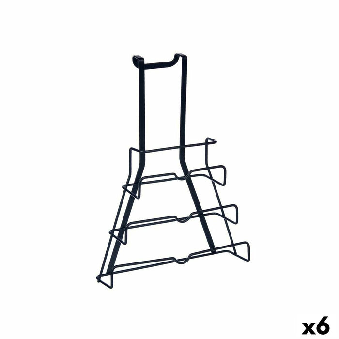Kitchen Utensils Stand Kinvara W7134 Metal Iron 27 x 37 x 9 cm 27 x 35,5 x 9 cm Frying Pan Lid (6 Units)