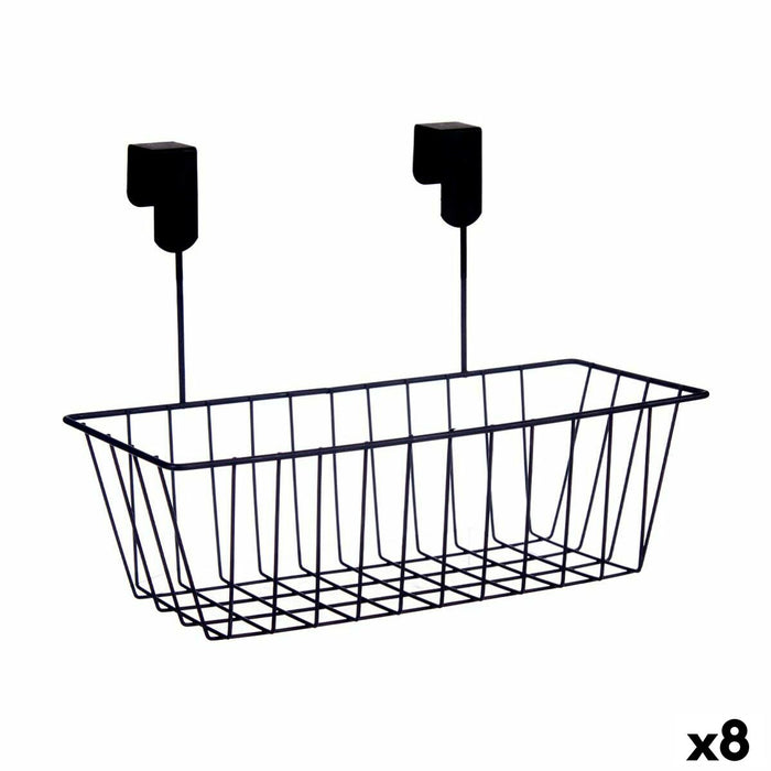 Cestino per Mobile della Cucina Kinvara W6692P PDQ Nero Ferro 28 x 12 x 9 cm (8 Unità)