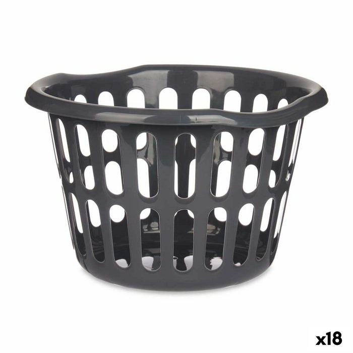 Cesto Kipit 8066-A Antracita Polipropileno 27 L 40 x 25 x 40 cm (18 Unidades)