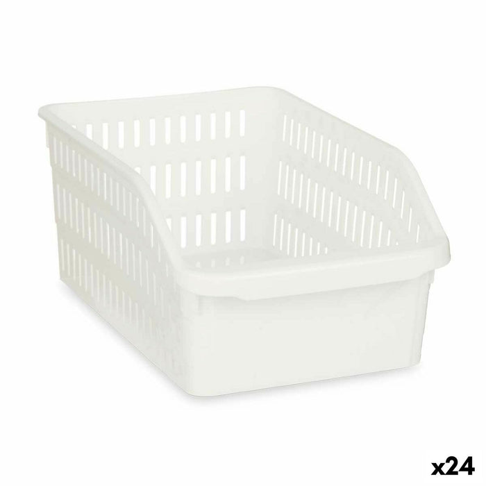 Organizador para Nevera Kinvara 03 1067 Blanco 20,3 x 12,8 x 30,5 cm (24 Unidades)