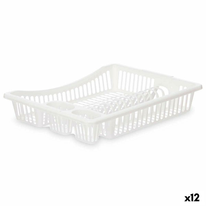 Draining Rack for Kitchen Sink Kinvara White 45,5 x 8 x 36,5 cm (12 Units)
