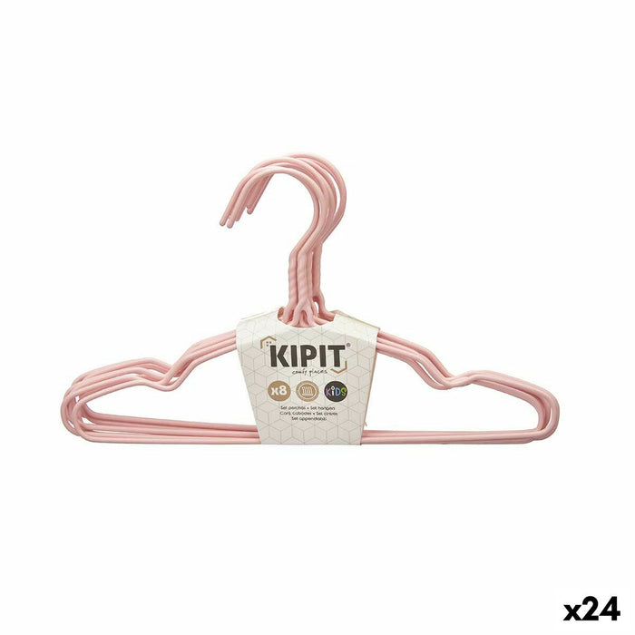 Jeu de porte-manteaux Kipit Bleu Vert Rose Métal Silicone Enfant 9,5 x 0,3 x 18 cm 29 x 18 x 2,9 cm (24 Unités)