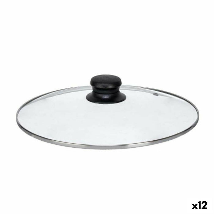 Tapa para Olla Kinvara CN-SW1304-26CM Transparente Plateado Cristal 26 cm (12 Unidades)