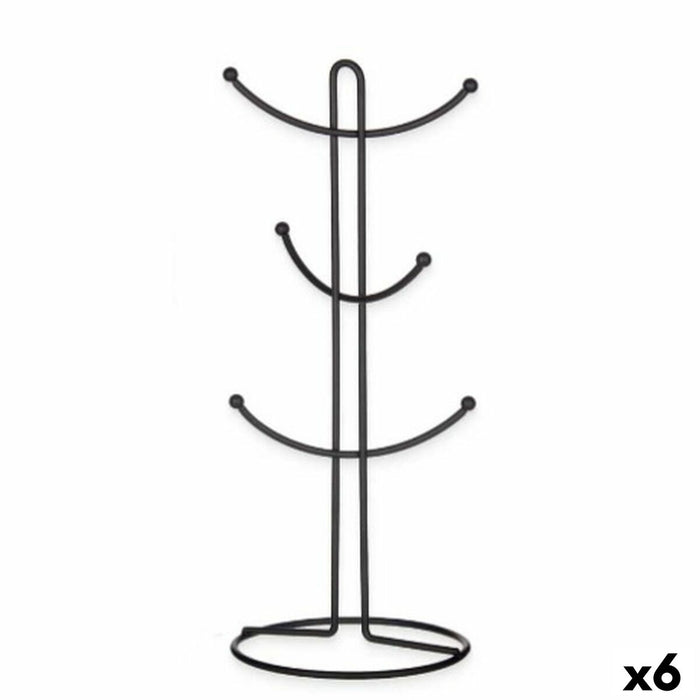 Appendino per tazze Kinvara CN-W3154-1P Nero Metallo 16 x 39 x 16 cm (6 Unità)