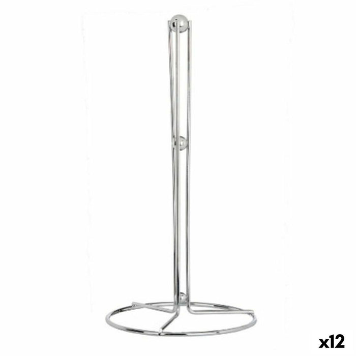 Portarrollo de Papel de Cocina Kinvara W3450 Plateado Metal 15,5 x 31,5 x 15,5 cm (12 Unidades)