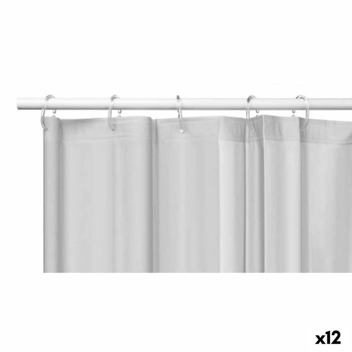 Tenda da Doccia Berilo SC-MIX-01-GREY Grigio Polietilene EVA 180 x 180 cm (12 Unità)