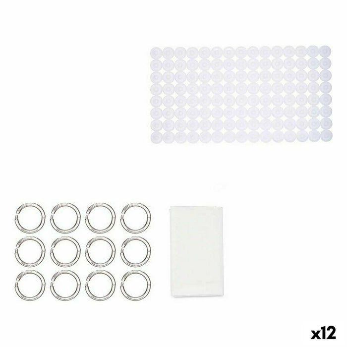 Set da Bagno Berilo CN-B6032A-WHITE Bianco PVC Polietilene EVA (12 Unità)