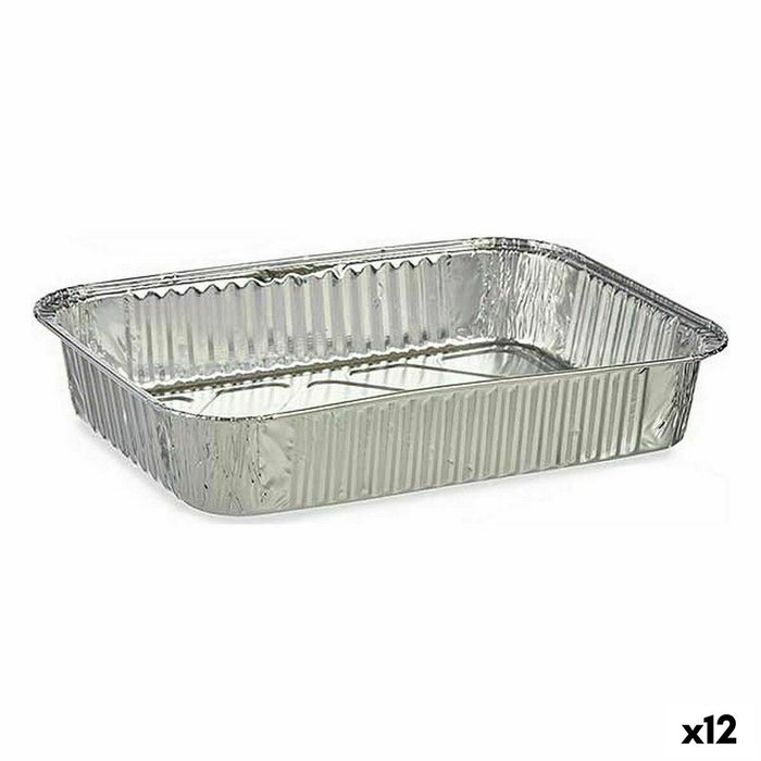 Set de bandejas para Alimentos Kinvara 17234 Desechable 12 Unidades