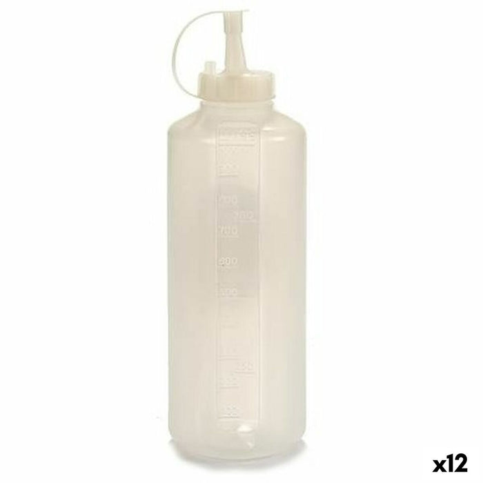 Bote para Salsas Transparente Plástico 1 L (12 Unidades)