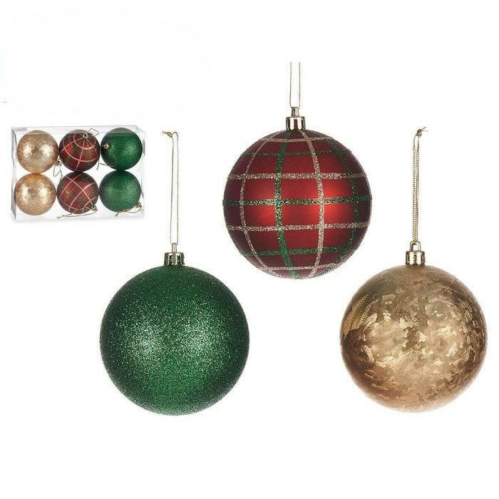 Set of Christmas balls Krist+ Multicolour Plastic Ø 8 cm