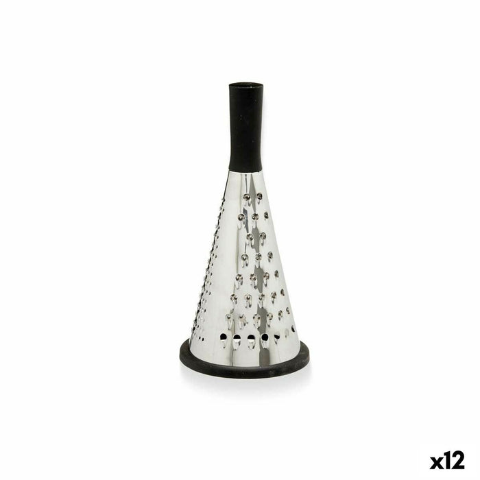 Rallador Kinvara KT224145PA Negro Plateado Acero Inoxidable ABS TPR 11,5 x 24,5 x 11,5 cm (12 Unidades)
