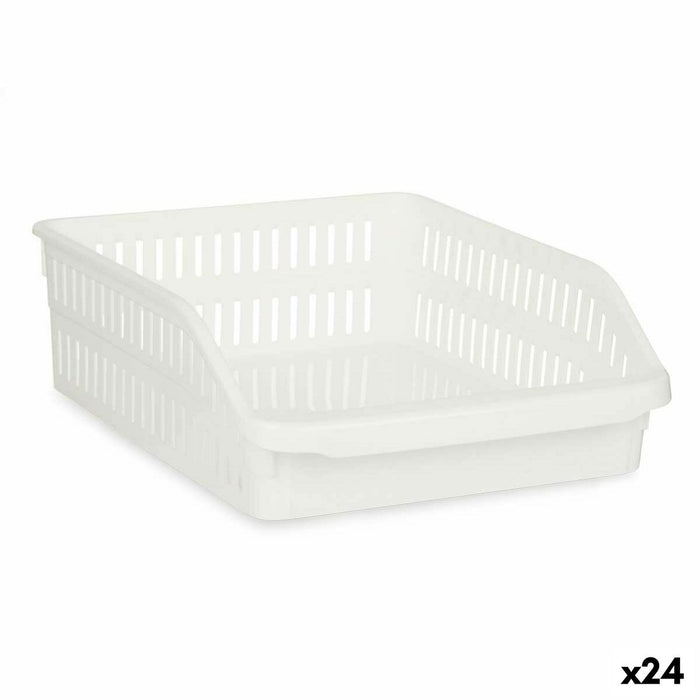 Organizador para Nevera Kinvara 03 1066 Blanco 26 x 9,3 x 30,5 cm (24 Unidades)