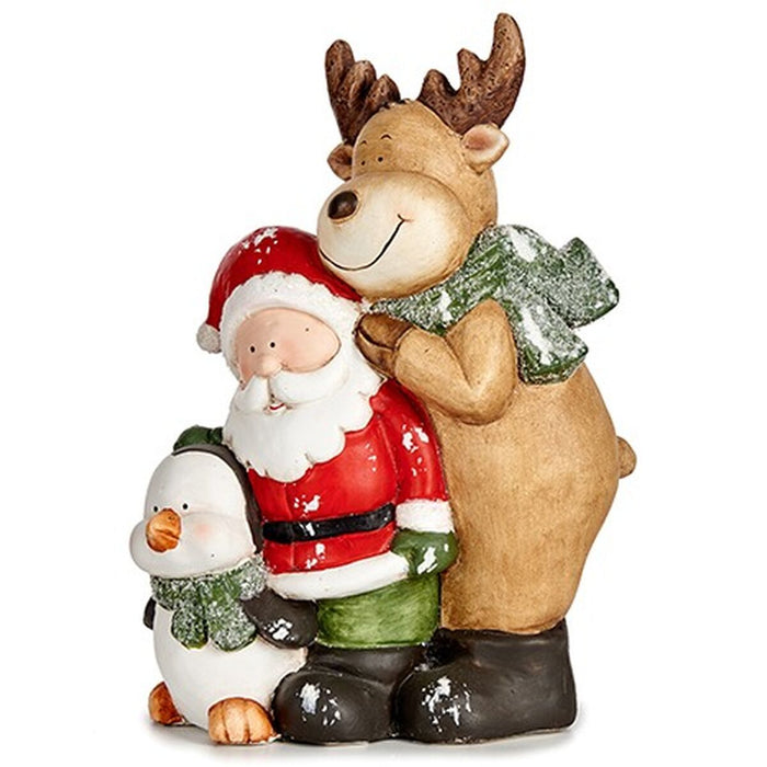 Adorno Navideño Krist+ Blanco Marrón Negro Verde Navidad 14 x 37,5 x 27,5 cm