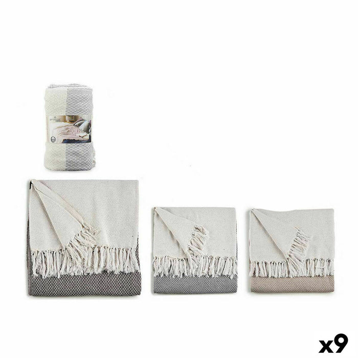 Cubre sofá Gift Decor Marrón Gris Natural 180 x 240 cm 16 x 32 x 16 cm 16 x 13 x 40 cm 16 x 32 x 13 cm Puntos (9 Unidades)