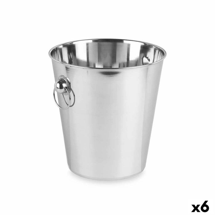 Sceau à Glace Kinvara Argenté Acier inoxydable 7,9 L 27 x 27 x 25,5 cm 25,5 x 27 x 25,5 cm (6 Unités)