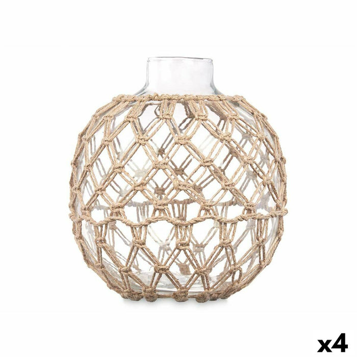 Boule Décorative Gift Decor Transparent Naturel 21 x 23 cm 21 x 23 x 21 cm (4 Unités)