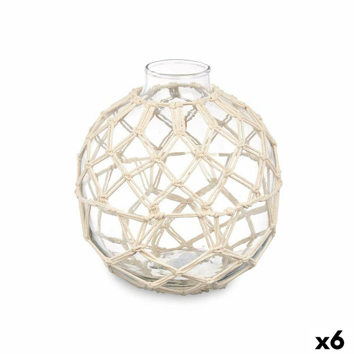Bola Decorativa Gift Decor Blanco Transparente 18 x 20 x 18 cm 18 x 20 cm (6 Unidades)