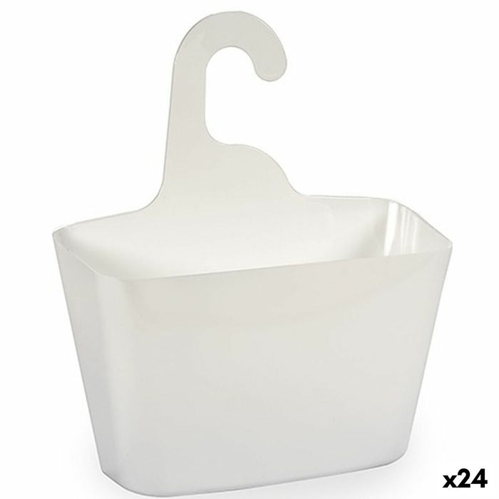 Portaoggetti da Doccia Berilo G-507 Bianco Plastica 11,5 x 31,5 x 28,5 cm (24 Unità)