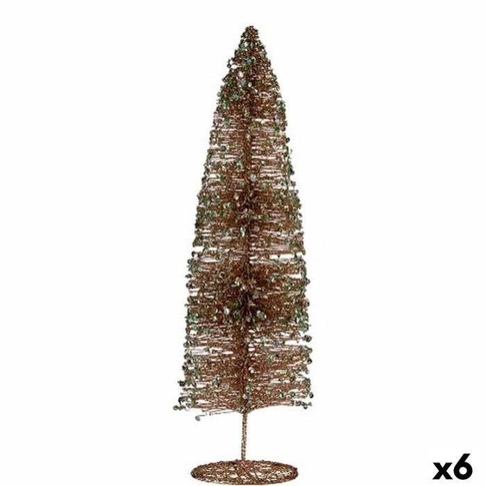Árbol de Navidad Krist+ Champagne Lentejuelas 10 x 40 x 10 cm (6 Unidades)